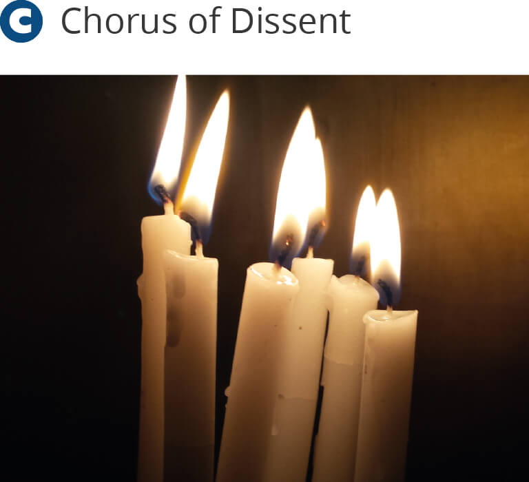 Christmas carols candles