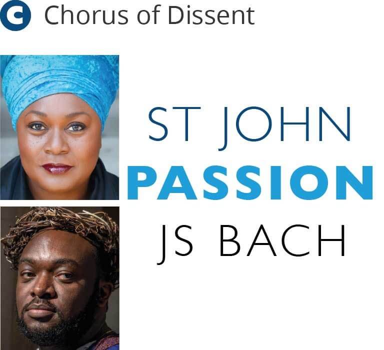 Jumoke Fashola plays the Evangelist in Chorus of Dissent's St John Passion