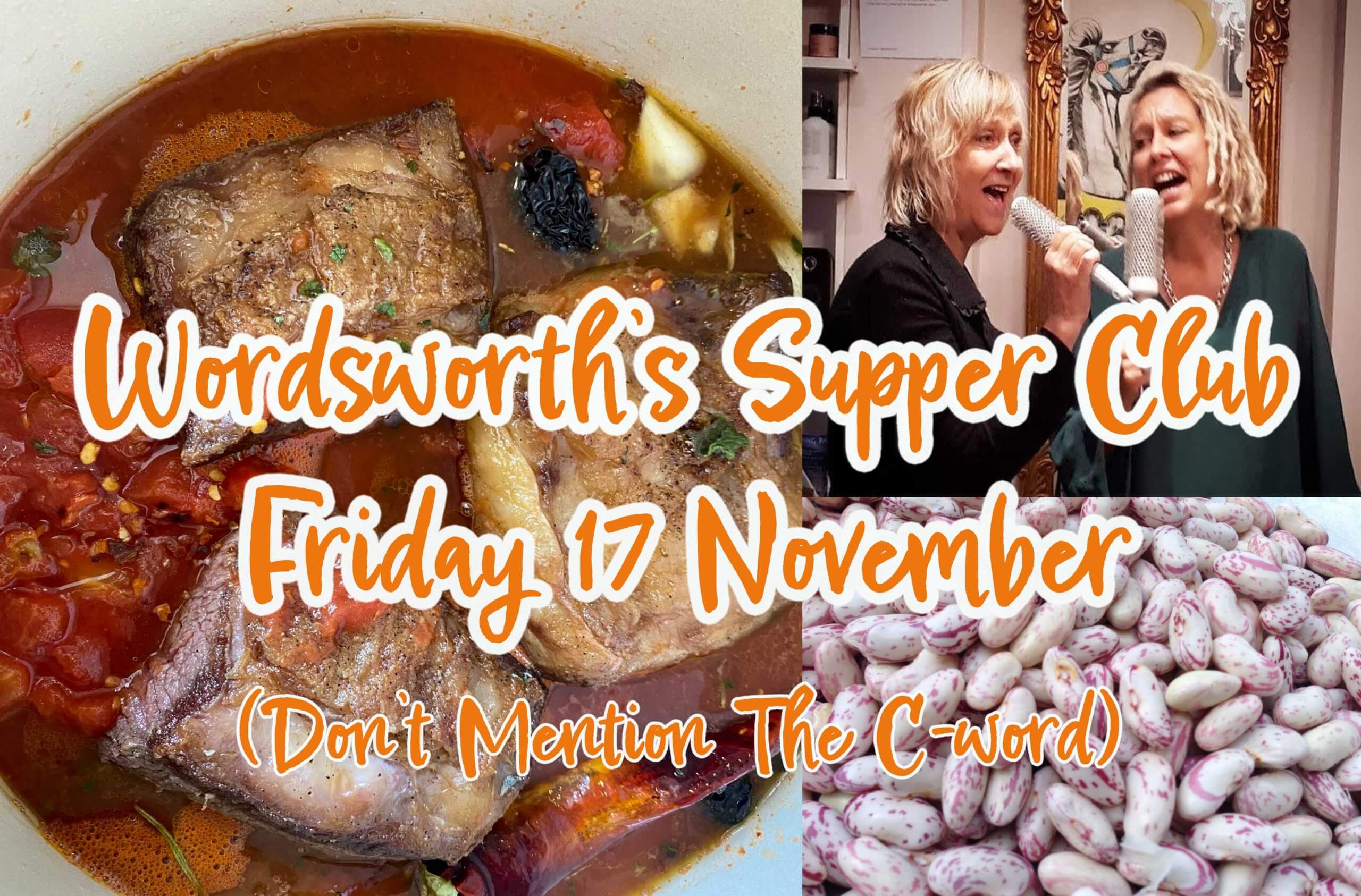 Wordsworth Supper Club November 17th at St Matthias Halls